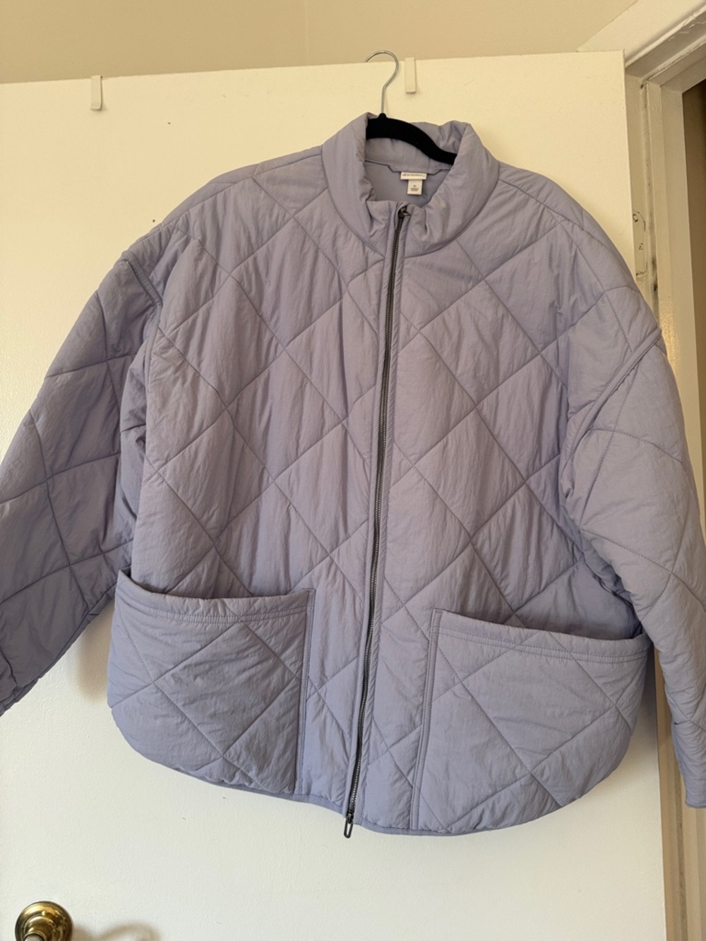 all in motion Quilted Lavender Bomber Jacket